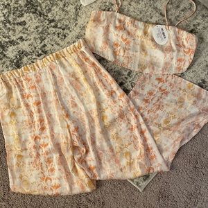 Snakeskin jumpsuit set